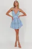 Laney Low Back Cami Strap Dress Lace Blue sold by Selfie Leslie