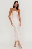 Moon Song Strapless Laced Back Dress Blush sold by Selfie Leslie