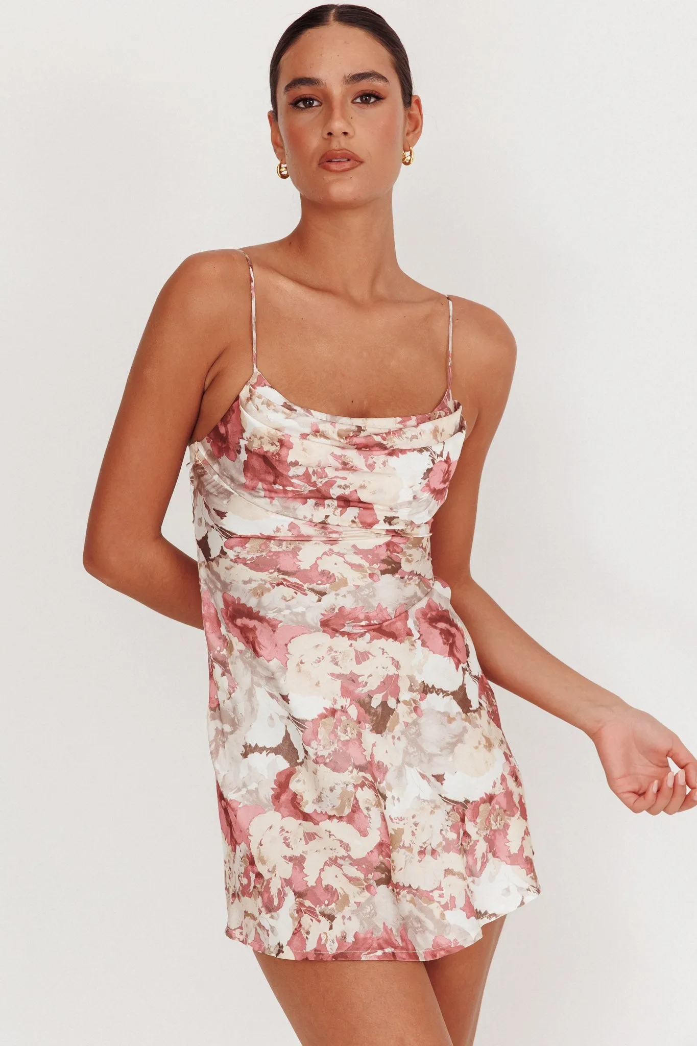 Well Versed Pleated Mini Dress Rose sold by Selfie Leslie product image thumbnail 5