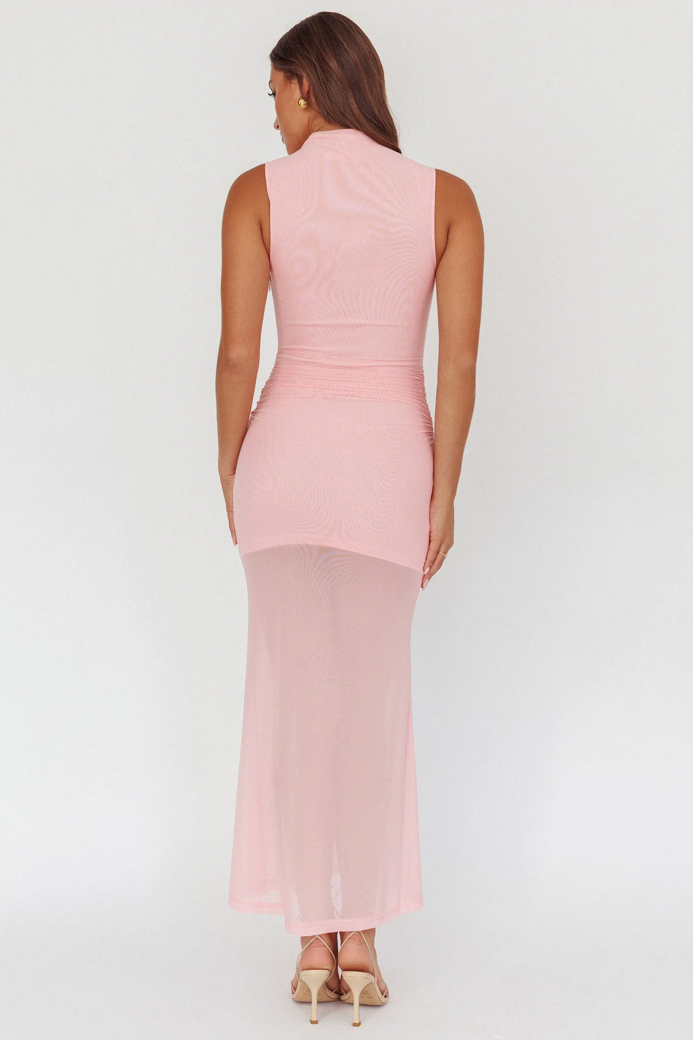 Girl's Night Waist Sash Maxi Dress Pink sold by Selfie Leslie product image thumbnail 2