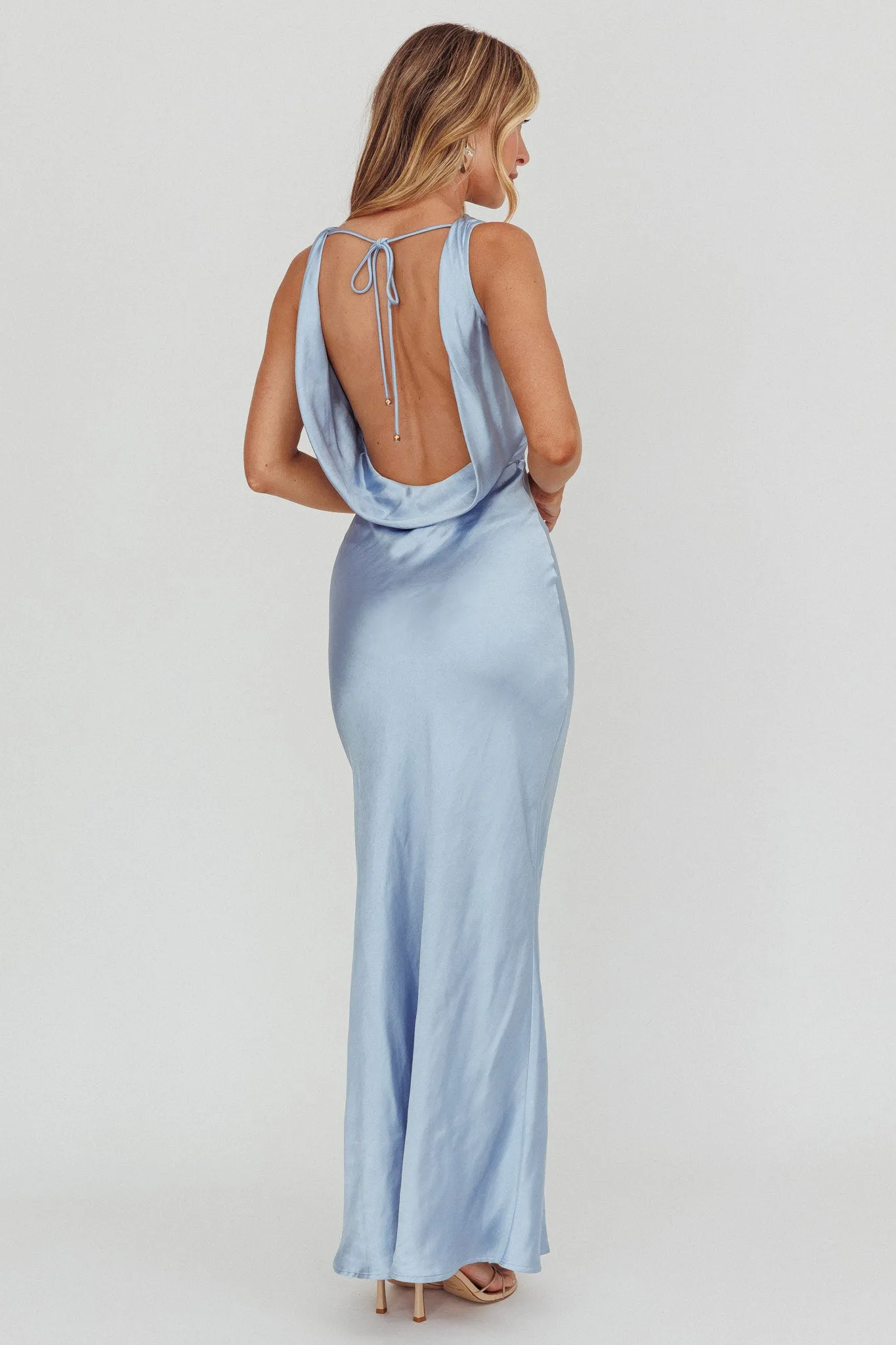 Moon Glow Cowl Neck Maxi Dress Blue sold by Selfie Leslie product image thumbnail 2