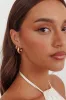 Kya Chunky Half-Hoop Set Gold Plated sold by Selfie Leslie