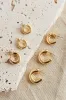 Kya Chunky Half-Hoop Set Gold Plated sold by Selfie Leslie