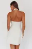 Hendrix Halterneck A-Line Mini Dress Cream sold by Selfie Leslie