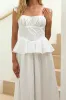 Provence Bloom Peplum Maxi Dress Off White sold by Selfie Leslie