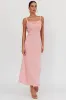 Dream Crush Lace-Up Back Maxi Dress Pink sold by Selfie Leslie
