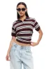 LIONESS Leisure Polo Chocolate Multi sold by Selfie Leslie