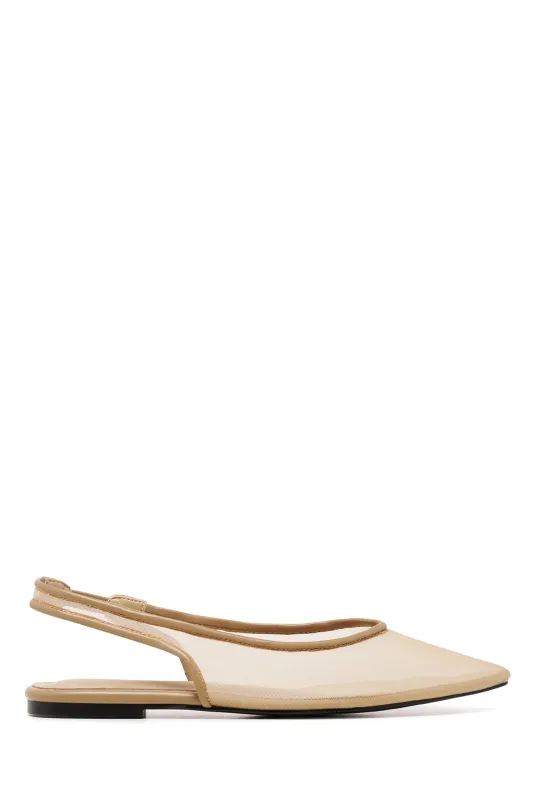 THERAPY Lazer Nude Patent Ballet Flat sold by Selfie Leslie