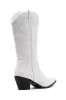THERAPY Clayton Cowboy Boot White Faux Suede sold by Selfie Leslie