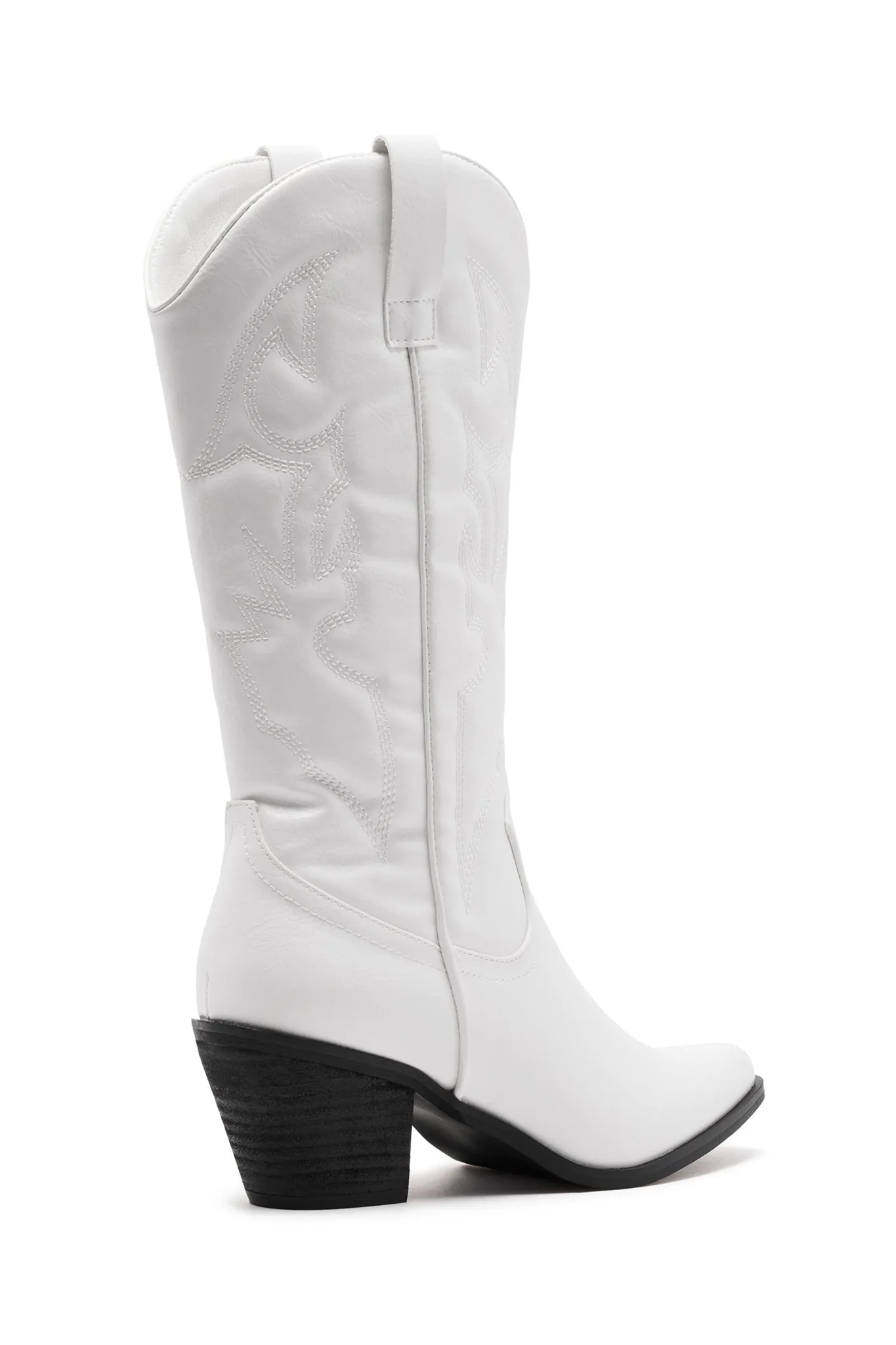 THERAPY Clayton Cowboy Boot White Faux Suede sold by Selfie Leslie product image thumbnail 4