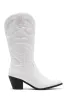 THERAPY Clayton Cowboy Boot White Faux Suede sold by Selfie Leslie