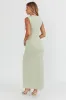 Daleela Asymmetric Neckline Maxi Dress Sage sold by Selfie Leslie
