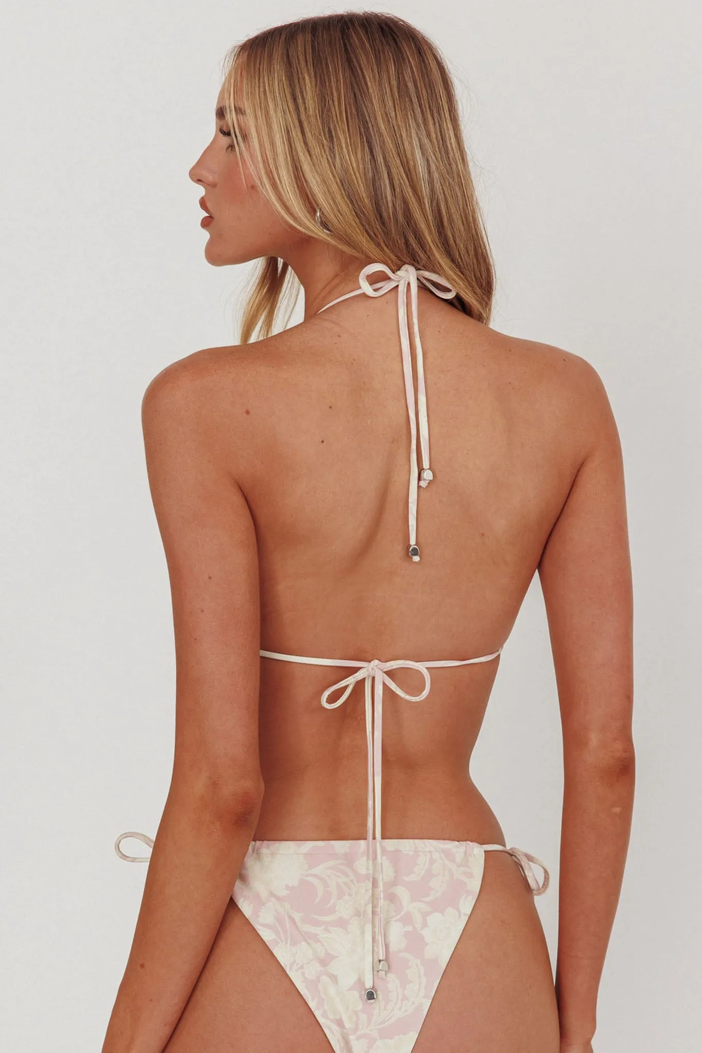 Janina Triangle String Bikini Top Paisley Floral sold by Selfie Leslie product image thumbnail 3