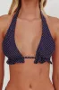 Milagro Thick Strap Halter Bikini Top Polka Dot sold by Selfie Leslie
