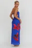 Iridian Strapless Floral Maxi Dress Blue sold by Selfie Leslie
