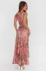 Moonlit Magic Asymmetric Neckline Maxi Dress Floral Blush sold by Selfie Leslie