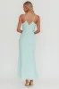 Lexxi Crossover Gathered Waist Maxi Dress Tiffany Blue sold by Selfie Leslie