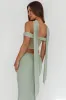 All The Lights Off-Shoulder Crop Top Sage sold by Selfie Leslie