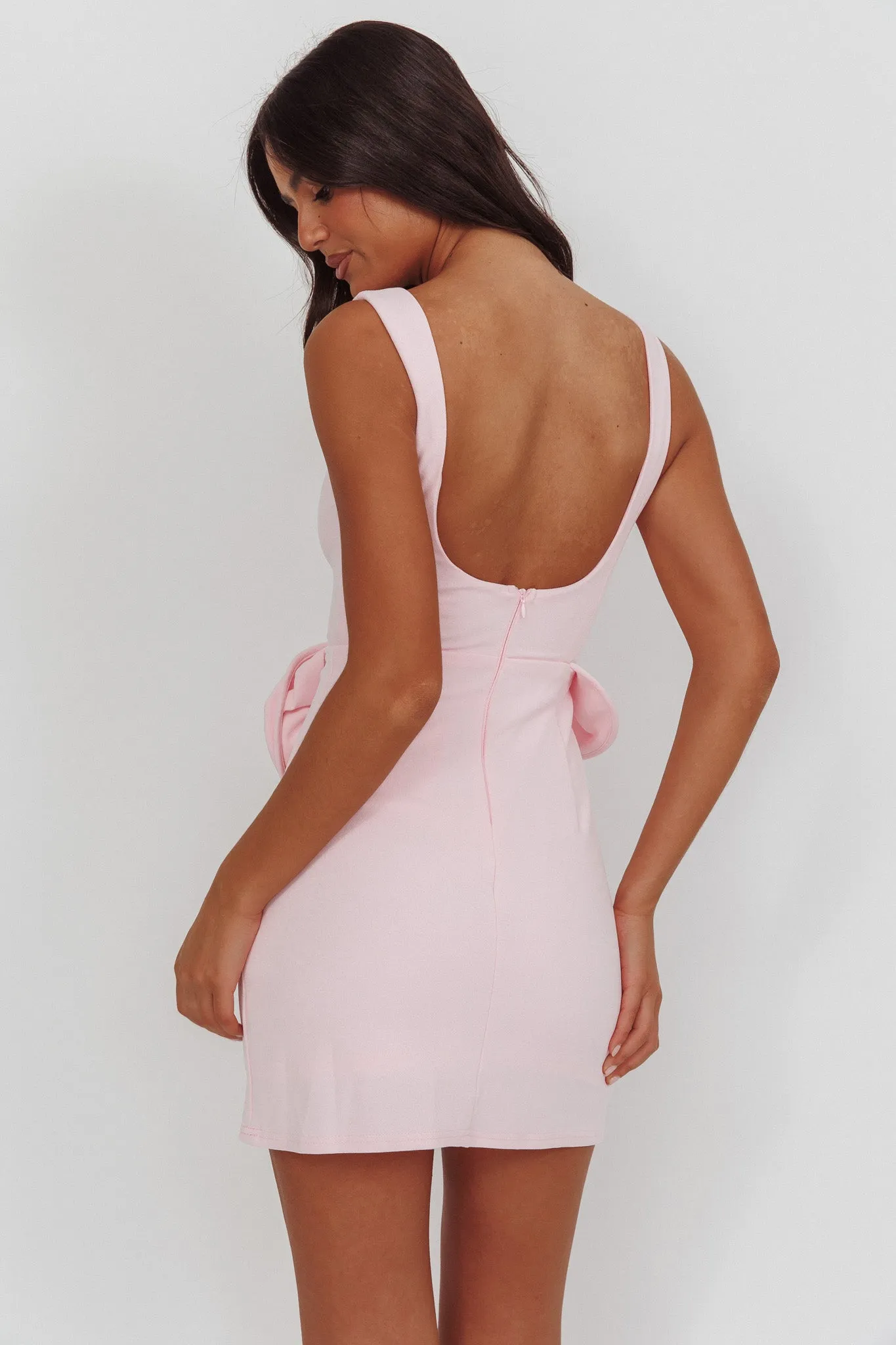 Goldy Rose Waist Decoration Mini Dress Pink sold by Selfie Leslie product image thumbnail 2