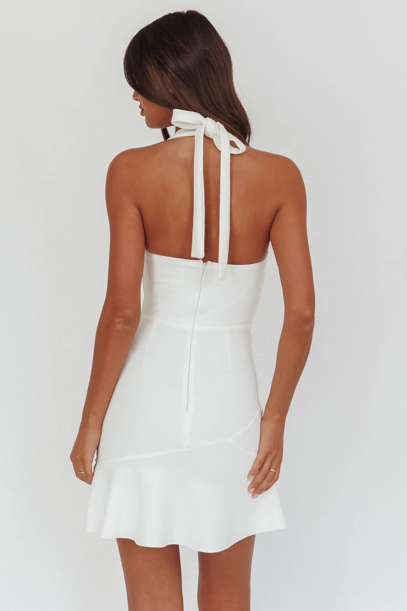 Fire Of Stars Halterneck Mini Dress White sold by Selfie Leslie product image thumbnail 2