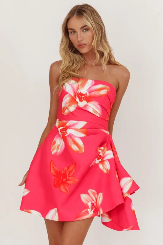 Minnesota Strapless Mini Dress Orchid Pink sold by Selfie Leslie