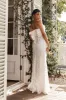 Delphina Strapless Bow Back Lace Dress Ivory sold by Selfie Leslie