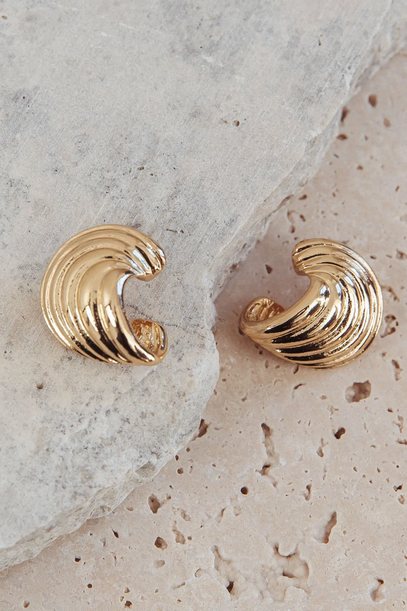Magic Swirl Earrings Gold sold by Selfie Leslie