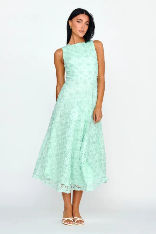 Dianne Sleeveless Embellished Midi Dress Mint sold by Selfie Leslie