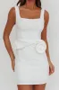 Goldy Rose Waist Decoration Mini Dress White sold by Selfie Leslie