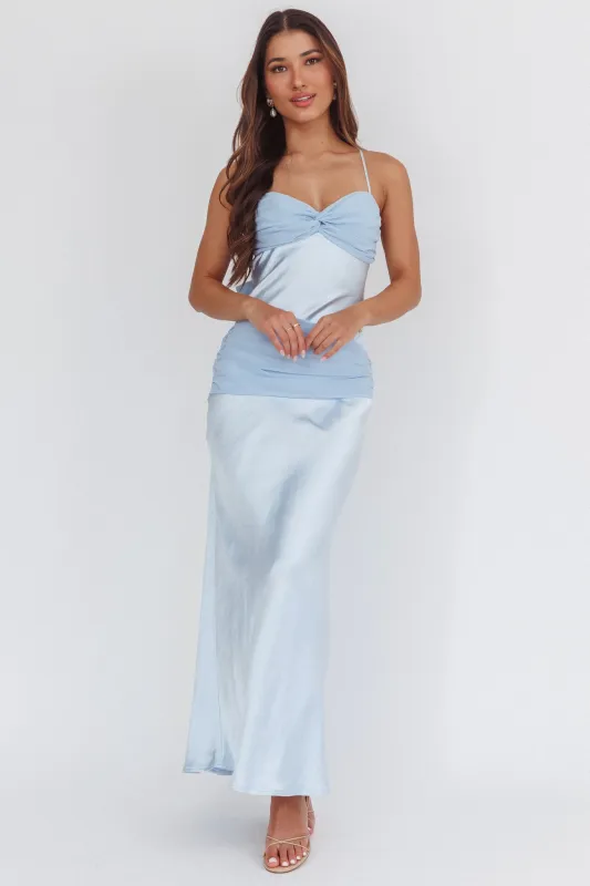 Arizona Sunset Criss-Cross Bow Back Dress Blue sold by Selfie Leslie