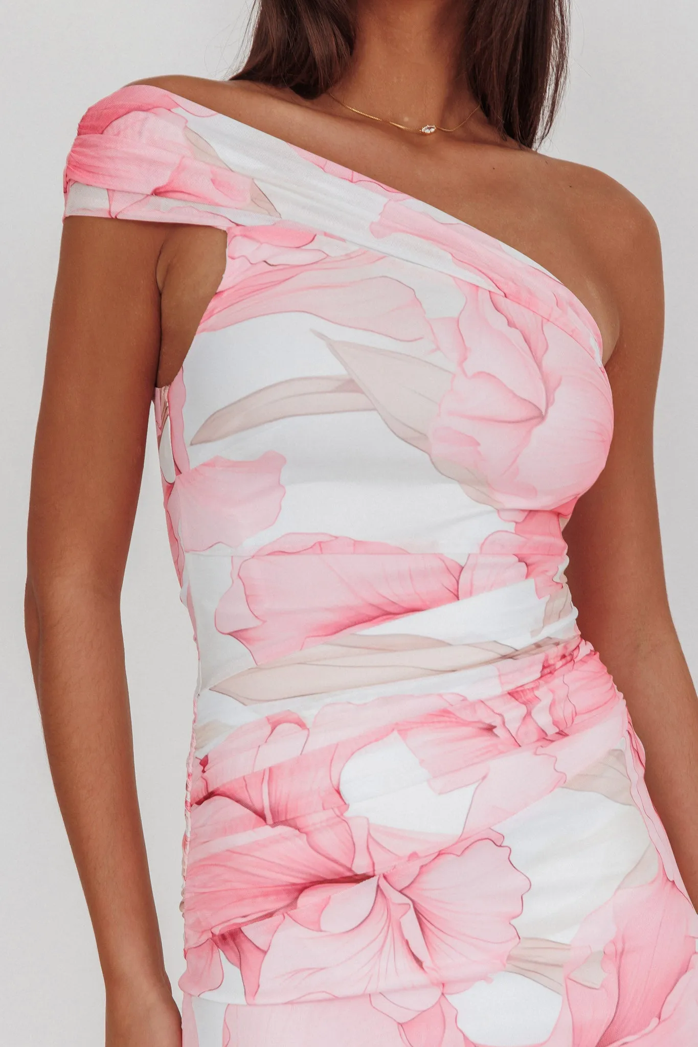 Gala One-Shoulder Maxi Dress Orchid Pink sold by Selfie Leslie product image thumbnail 3