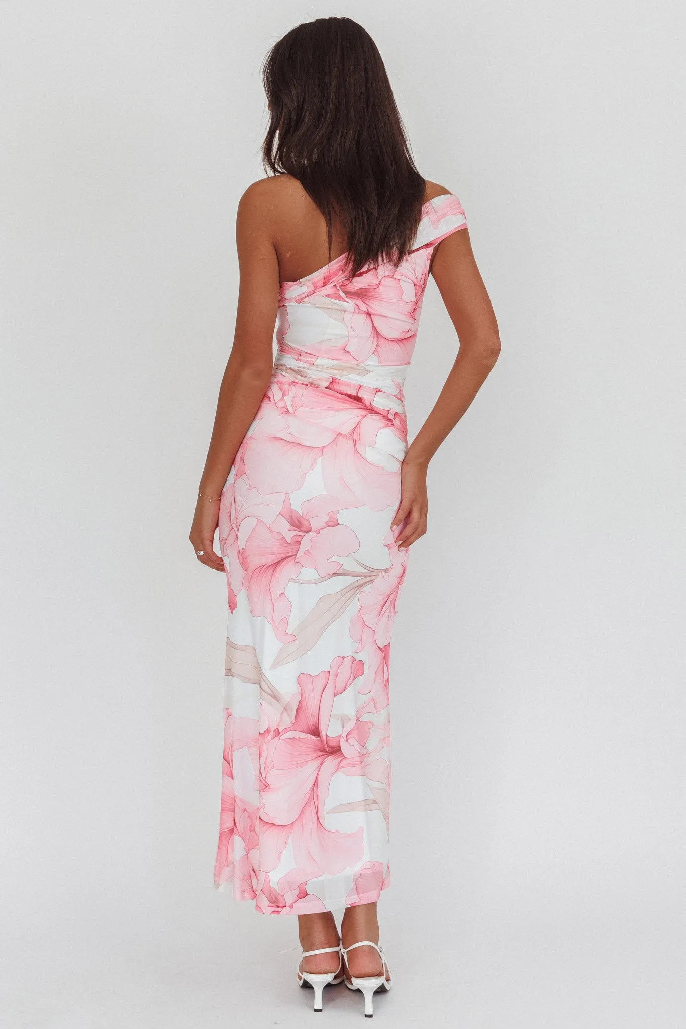 Gala One-Shoulder Maxi Dress Orchid Pink sold by Selfie Leslie product image thumbnail 2