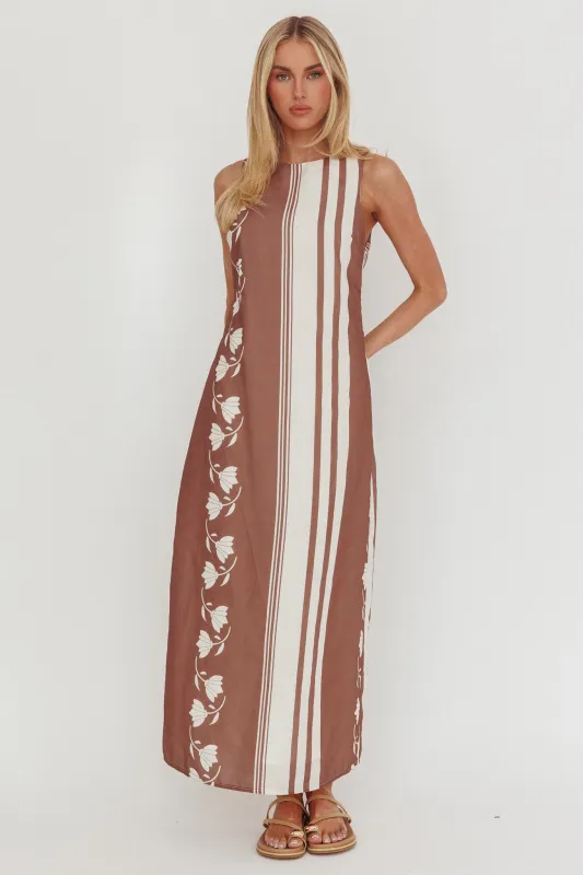 Dayla Sleeveless Waist Tie Maxi Dress Palma sold by Selfie Leslie