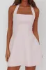 Hendrix Halterneck A-Line Mini Dress Pink sold by Selfie Leslie