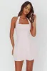 Hendrix Halterneck A-Line Mini Dress Pink sold by Selfie Leslie