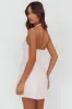 Hendrix Halterneck A-Line Mini Dress Pink sold by Selfie Leslie
