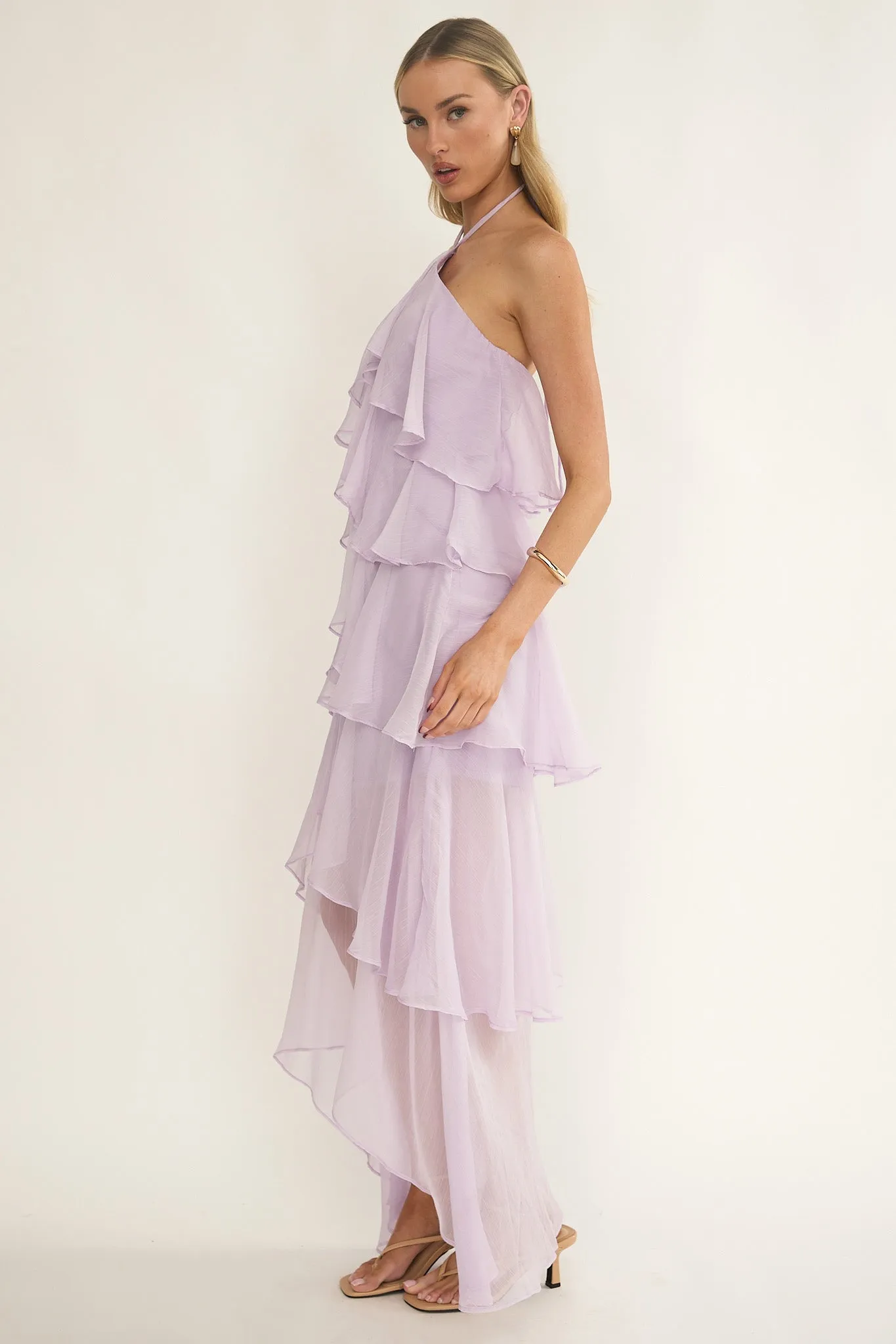 Darylyn Tiered Ruffle Maxi Dress Lilac sold by Selfie Leslie product image thumbnail 2