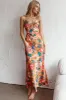 Sea Change Twist Bust Midi Dress Floral Orange sold by Selfie Leslie