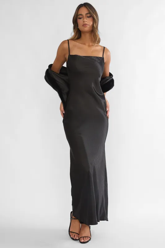 Hadley Cami Scarf Maxi Dress Black sold by Selfie Leslie