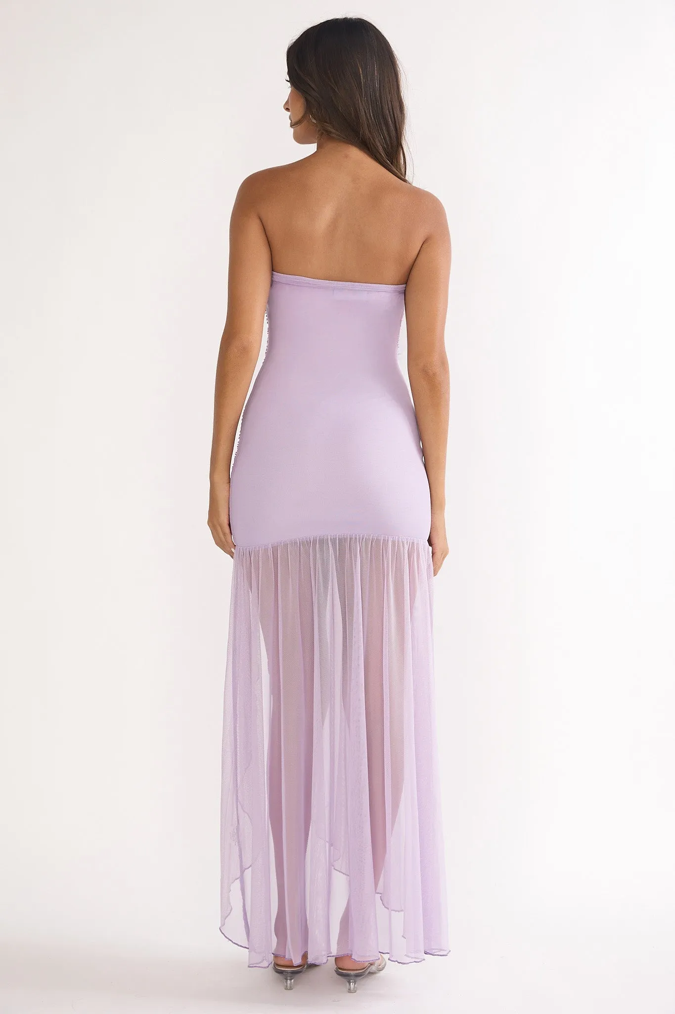 Jezra Strapless Sequin Embellished Maxi Dress Purple sold by Selfie Leslie product image thumbnail 4