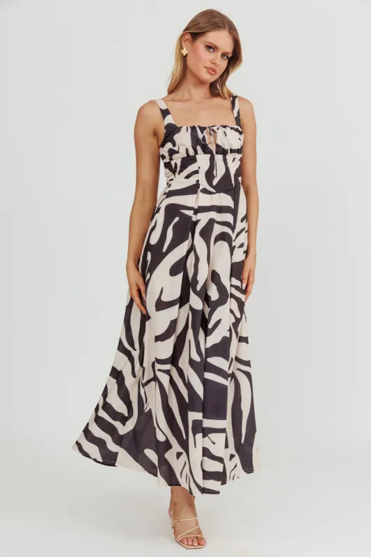 Colette A-Line Maxi Dress Black sold by Selfie Leslie