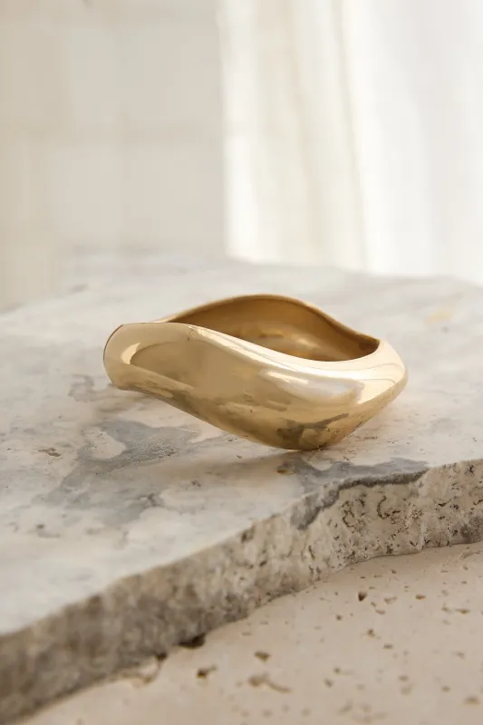 Wave Bangle Gold sold by Selfie Leslie