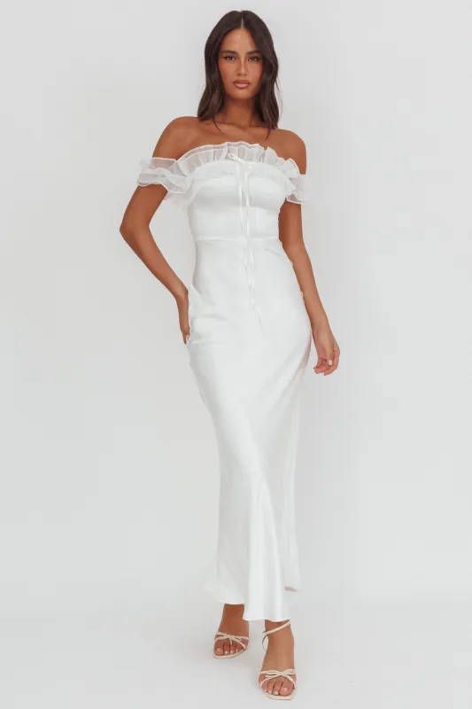 Summerfield Off-Shoulder Maxi Dress White sold by Selfie Leslie