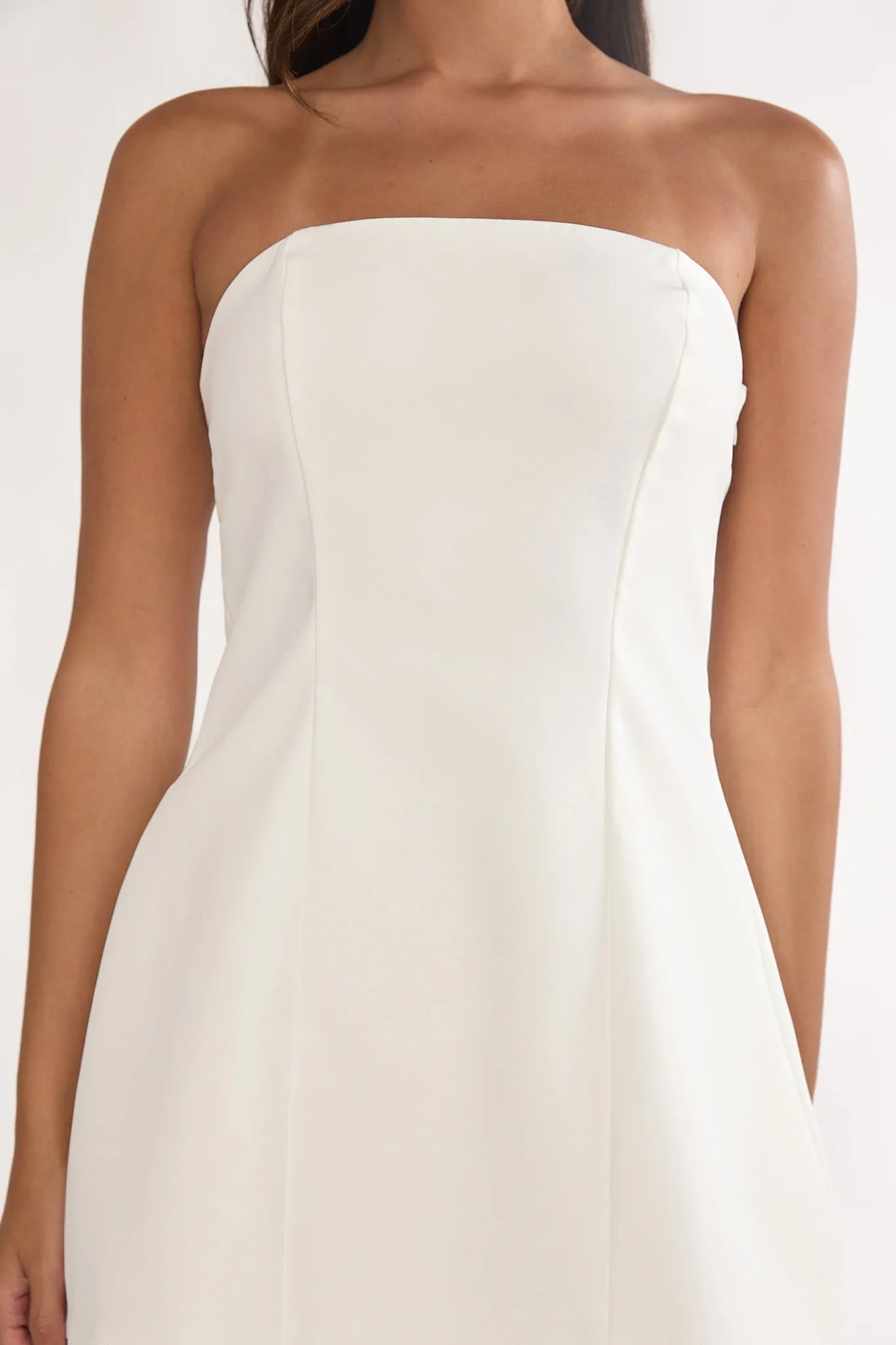 Talina Strapless Two-Piece Lace Skort Set White sold by Selfie Leslie product image thumbnail 3