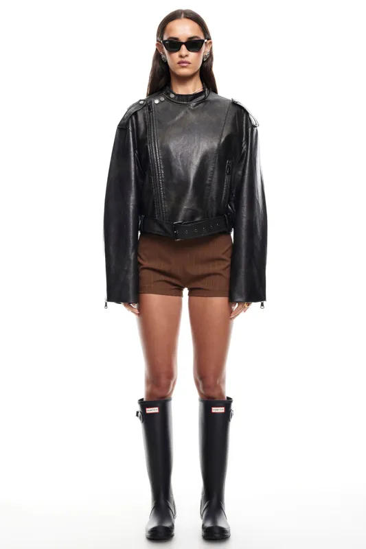 LIONESS Driftwood Bomber Jacket Onyx sold by Selfie Leslie