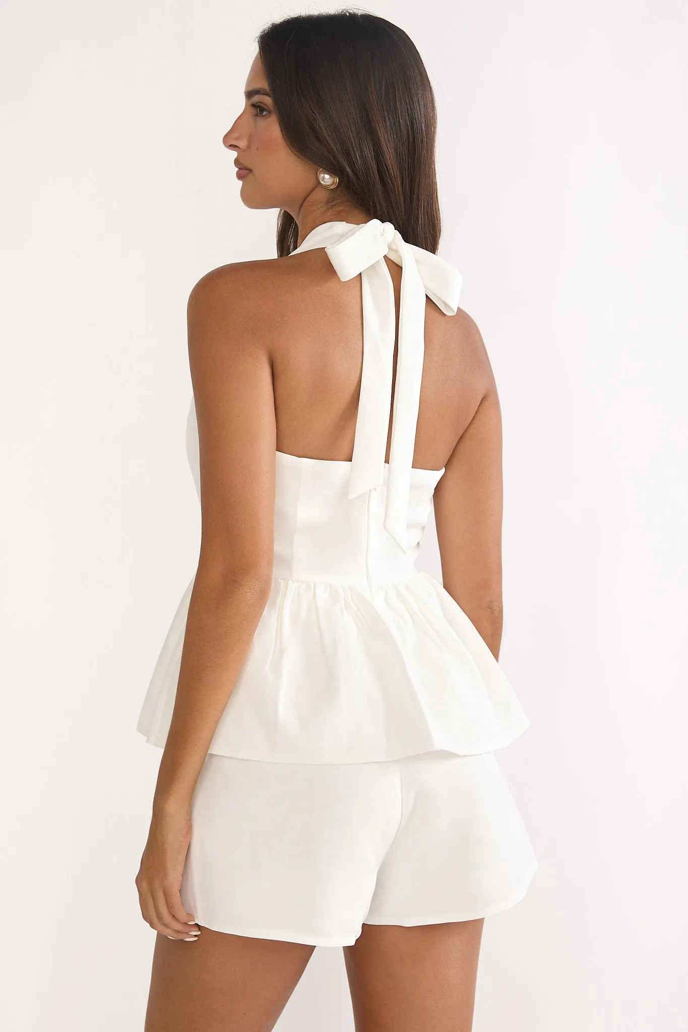 Molly Faux Pocket Shorts White sold by Selfie Leslie product image thumbnail 2