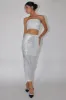 It Girls Sequin Maxi Skirt Silver sold by Selfie Leslie