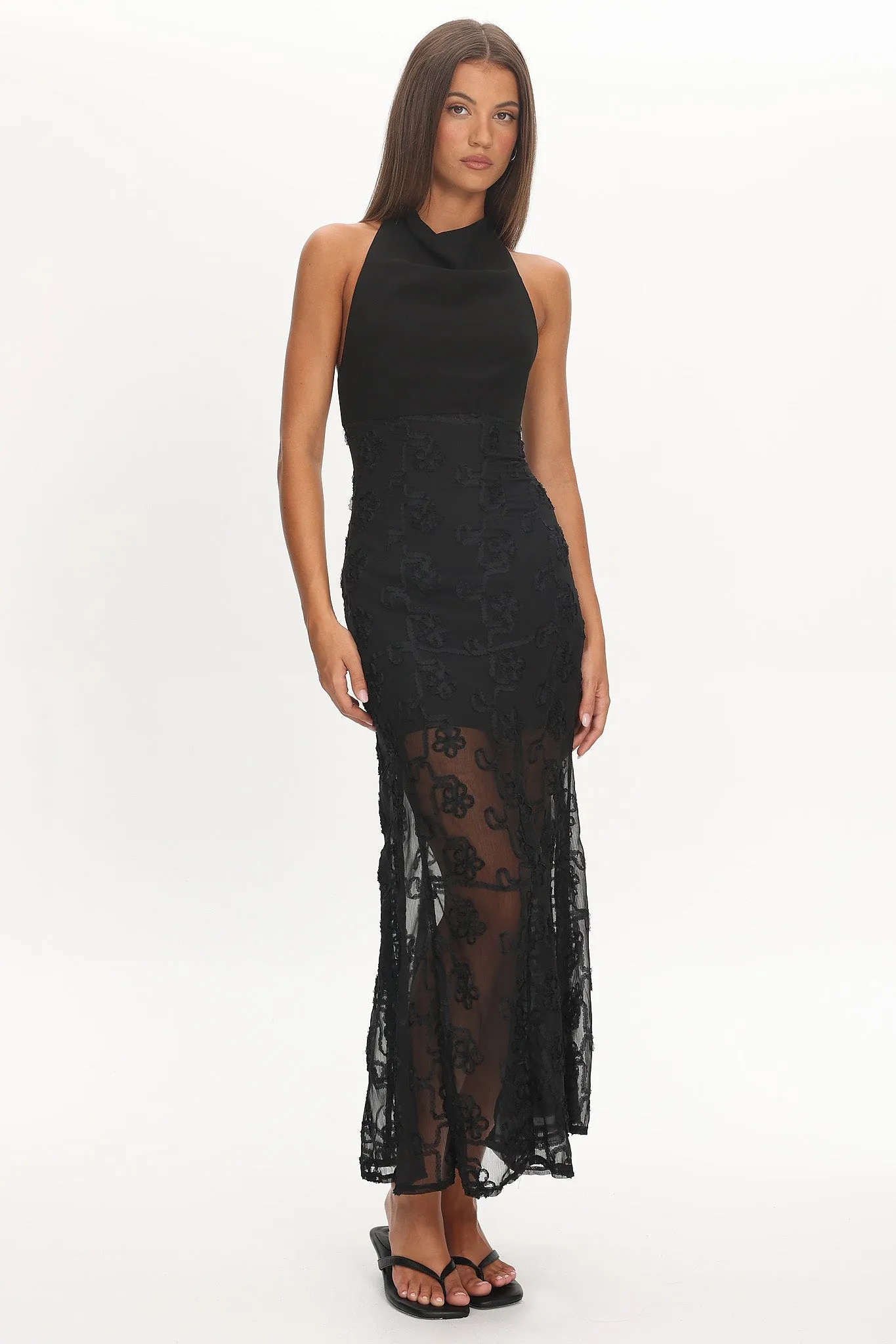Savana Halterneck Embellished Maxi Dress Black sold by Selfie Leslie product image thumbnail 5