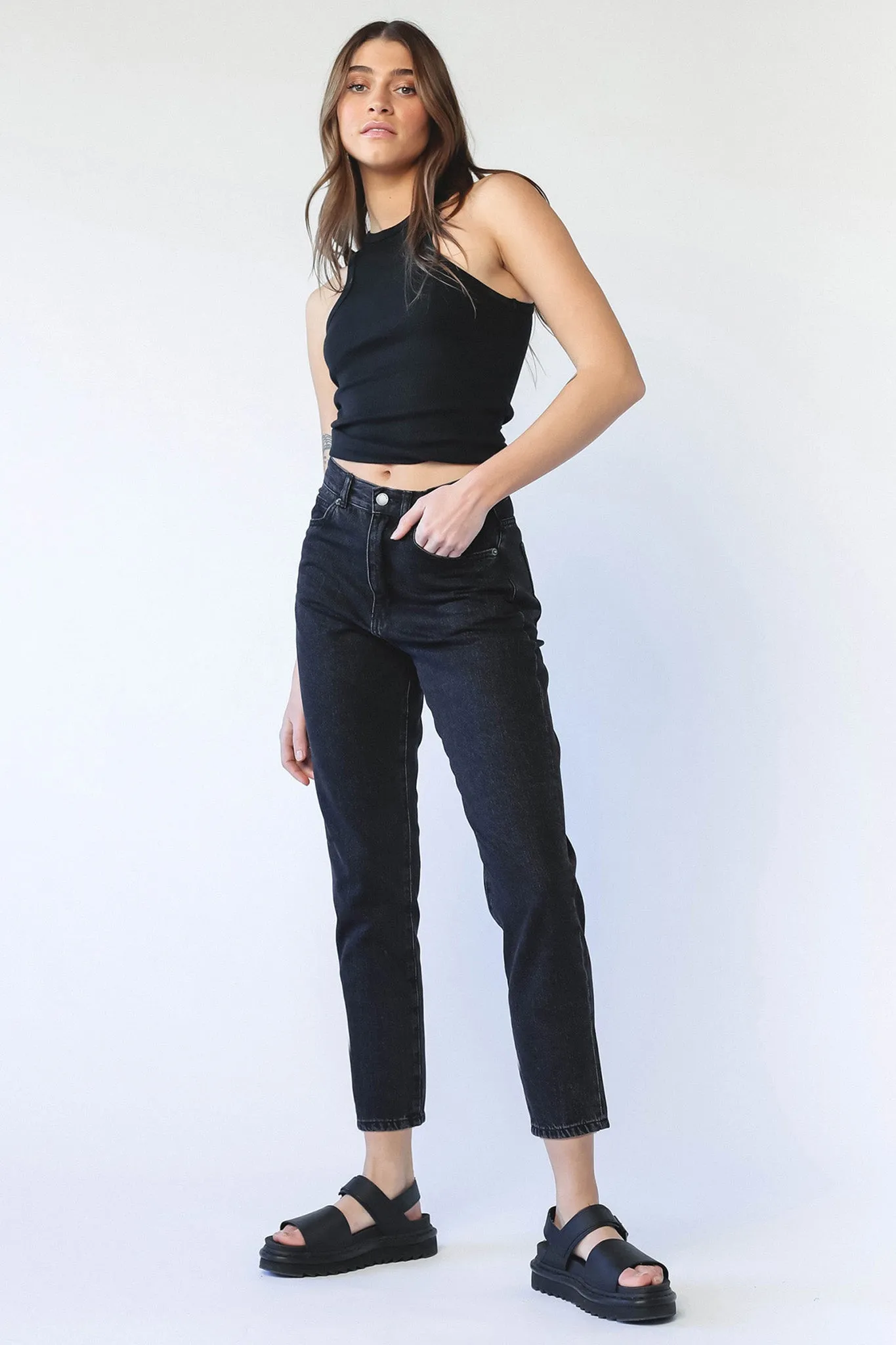 DR DENIM Nora Jeans Black Retro sold by Selfie Leslie product image thumbnail 2