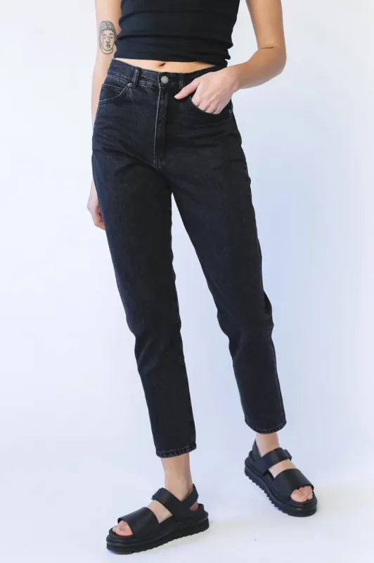 DR DENIM Nora Jeans Black Retro sold by Selfie Leslie
